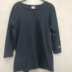 【USA製】Champion チャンピオン T1011 ラグラン 七分袖 M 紺