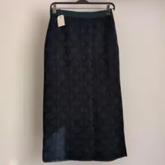 未使用 chocol raffinin ダークグリーン タイトスカート