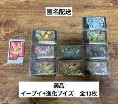 匿名配送【美品】イーブイ+進化ブイズ　全10枚