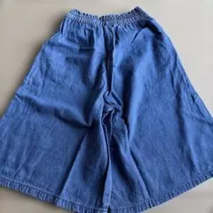 デニムブルー ゴムウエスト 長ズボン