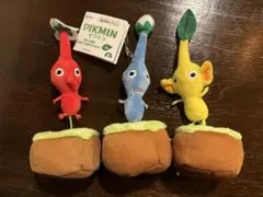 ピクミン　引っこ抜きぬいぐるみマスコット　赤　青　黄　プライズ