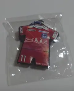 鹿児島ユナイテッドFC ユニフォームラバーキーホルダー 背番号１１　福田選手