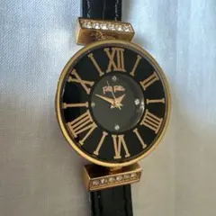 Folli Follie フォリフォリ　腕時計　黒　稼働品のサムネイル