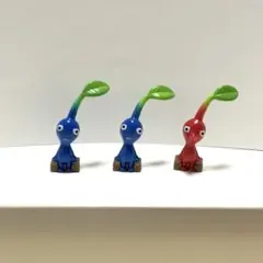 【送料込み】ピクミンバスボール　フィギュア　赤ピクミン　青ピクミン