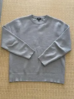 UNIQLO ウォッシャブルミラノリブクルーネックセーター　L