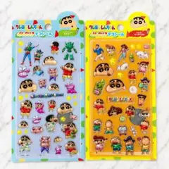 クレヨンしんちゃん ぷっくりクリアデコシール 2枚セットのサムネイル