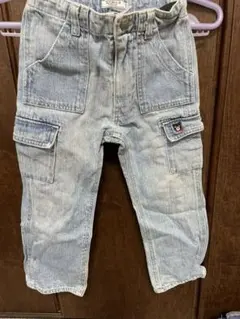 【値下げしました】ミキハウスダブルビー　ジーンズ110