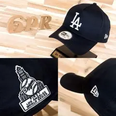 レア/廃番【ニューエラ×ドジャース】WSパッチ モノトーン LAキャップ 黒×白