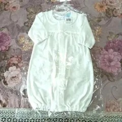 ニシキ株式会社　新生児　ベビー　2way オール　白　お宮参り　退院 新品