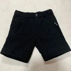 コムサイズム　ショートパンツ　ストライプ　黒　　100サイズ