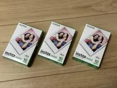 富士フィルム チェキ instax mini フィルム 10枚入り 3パック