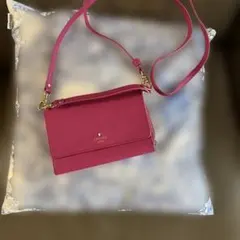 ランバンブルー　ピンク お財布ショルダーバッグ