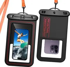 ★ 2023新設計・スポンジ登場 スマホ用 防水ケース I 水泳など適用 227