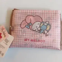 My Melody エコバッグ ピンクチェックマイメロ