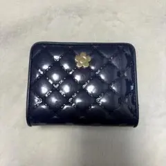 MARY QUANT ネイビー 二つ折り財布
