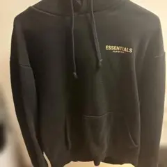 ESSENTIALS フード付きパーカー ブラック