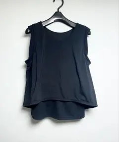 SUKALA sukala スカーラ　ショートフレアタンクトップ　Ｌ　ブラック