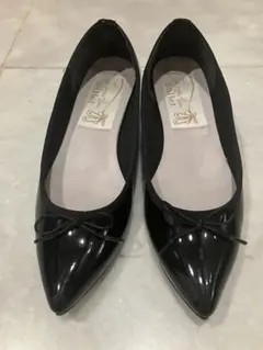 Launa lea ballet エナメル　黒　ポインテットトゥバレエシューズ