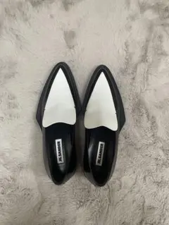 ＜最終値下！＞美品！Jil Sander/厚底レザーローファー/オックスフォード 24SS】JIL SANDER_woman / レザー ローファー / BlackWhite (Jil