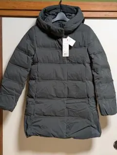 UNIQLO シームレスダウンショートコート S　 ダークグリーンレディース