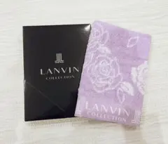【新品未使用】LANVIN COLLECTION　ハンドタオル　薔薇柄