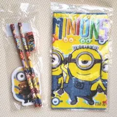 ミニオンズ文具4点セットとミニオンズミニタオルⅢ