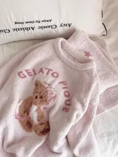 【新品未使用】テディベア柄　ルームウェア　ピンク. 02