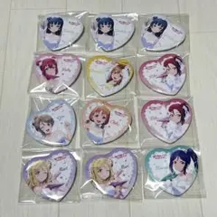 ラブライブサンシャイン モーリーファンタジー ハート缶バッジセット