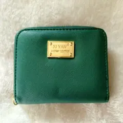 ★財布　二つ折り財布　レディース　グリーン