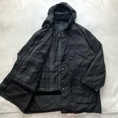 希少LL✨バーバリー フリースライナー付き フーデッドコート チェック 2wayのサムネイル