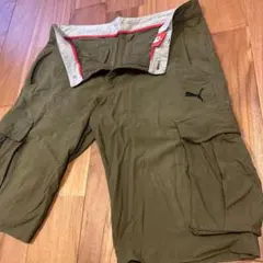 プーマ　Puma オリーブグリーン カーゴショートパンツ Lサイズ