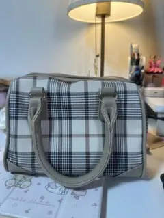 グレイル　チェック柄バッグ　キャメルのサムネイル