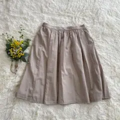 NATURAL BEAUTY BASIC サイズS膝上フレアスカートウエストゴムのサムネイル