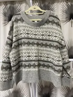 H&M セーター　XL グレー