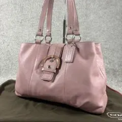 ✨美品✨コーチ COACH ソーホー レザー トートバッグ ピンク F18751 