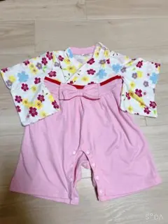 花柄着物スタイルベビー服