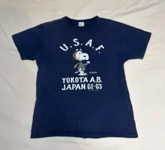 BUZZ RICKSONS USA製 スヌーピー 横田基地 Tシャツ usaf