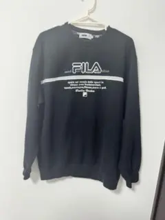 【ビッグサイズ】FILA フィラ スウェット トレーナー ビッグロゴ 黒 XLのサムネイル
