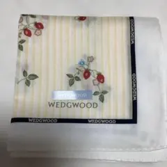 最終価格⤵️＜新品未使用＞WEDGWOODハンカチ　希少四方にロゴマーク・:*+.のサムネイル