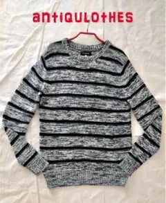 antiqulothes 霜降りボーダーニットのサムネイル