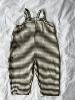 organic zoo 25aw stripes dungarees2-3y