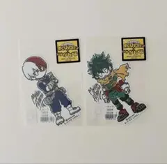 ヒロアカ　緑谷出久　轟焦凍 B-SIDE LABEL コラボ ステッカー　2枚