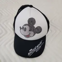 ディズニー ミッキー ラインストーンベースボールキャップ