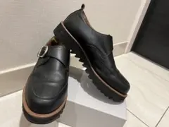 美品　HARE　レザー　シングル　モンク　シャークソール　L 革靴　シューズのサムネイル