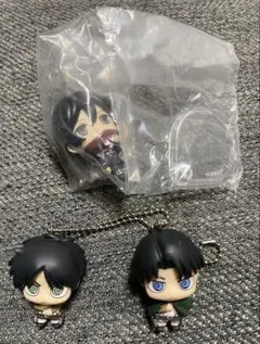 進撃の巨人 カプセルフィギュアコレクション ちみキャラ リヴァイ エレン