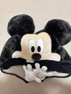 ファンキャップ　ミッキー　帽子　もこもこ　ふわふわ　リゾート　手