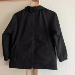 SHEIN 黒いフード付きジャケット 140