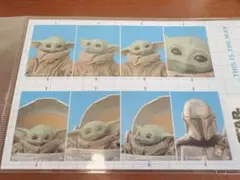 マンダロリアン　グローグー　証明写真風ステッカー