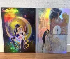cafe♡美少女戦士セーラームーン　カフェ　クリアファイル　原画　オーロラ