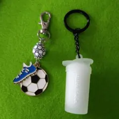 サッカー キーホルダー 2個セット
